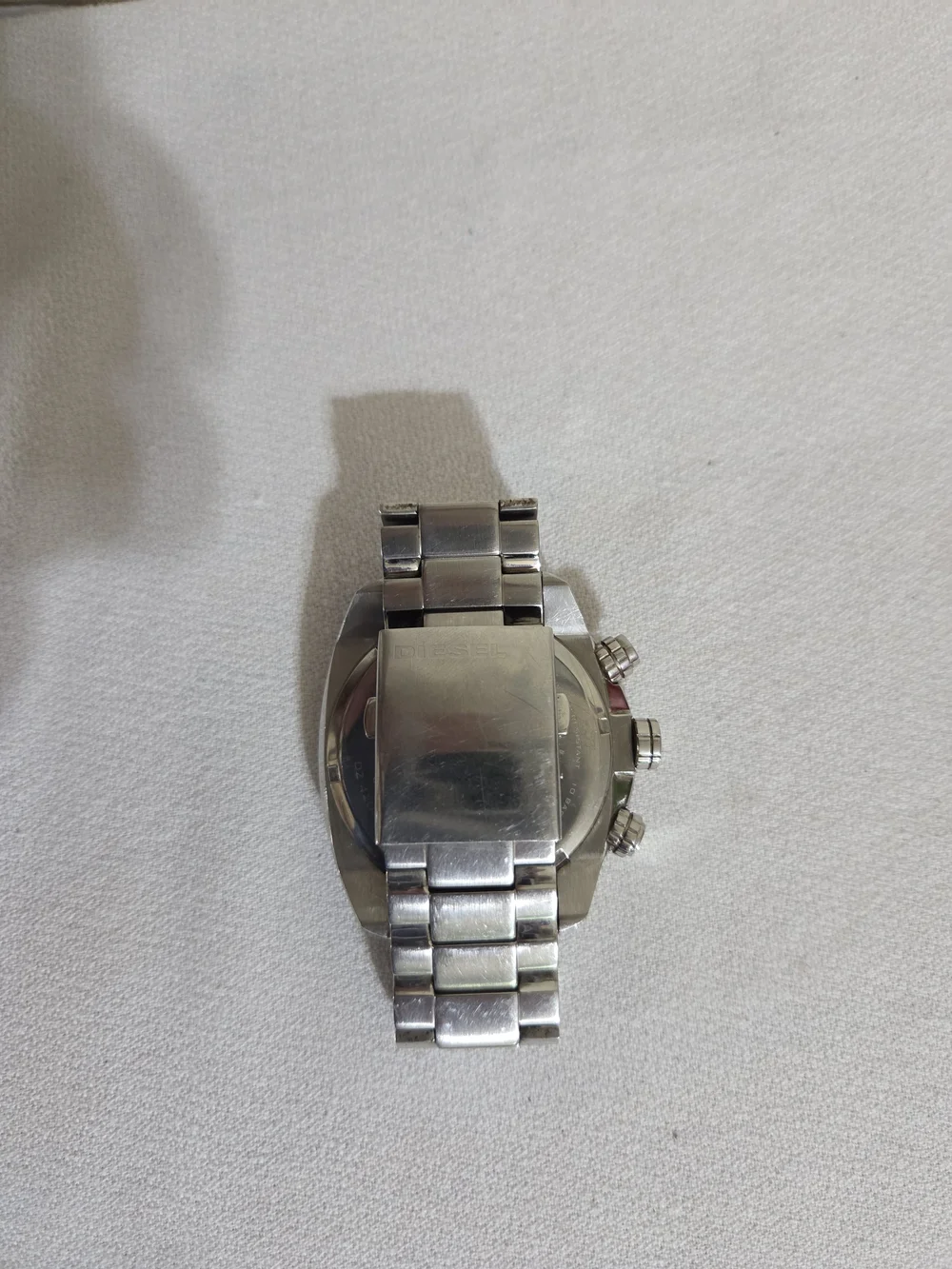 Diesel Men’s Silver Stainless Steel Watch - DZ4203 Needs Battery